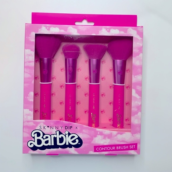 Barbie Other - 💗Barbie x Skinnydip Exclusive Collection Contour Brush Set Pink